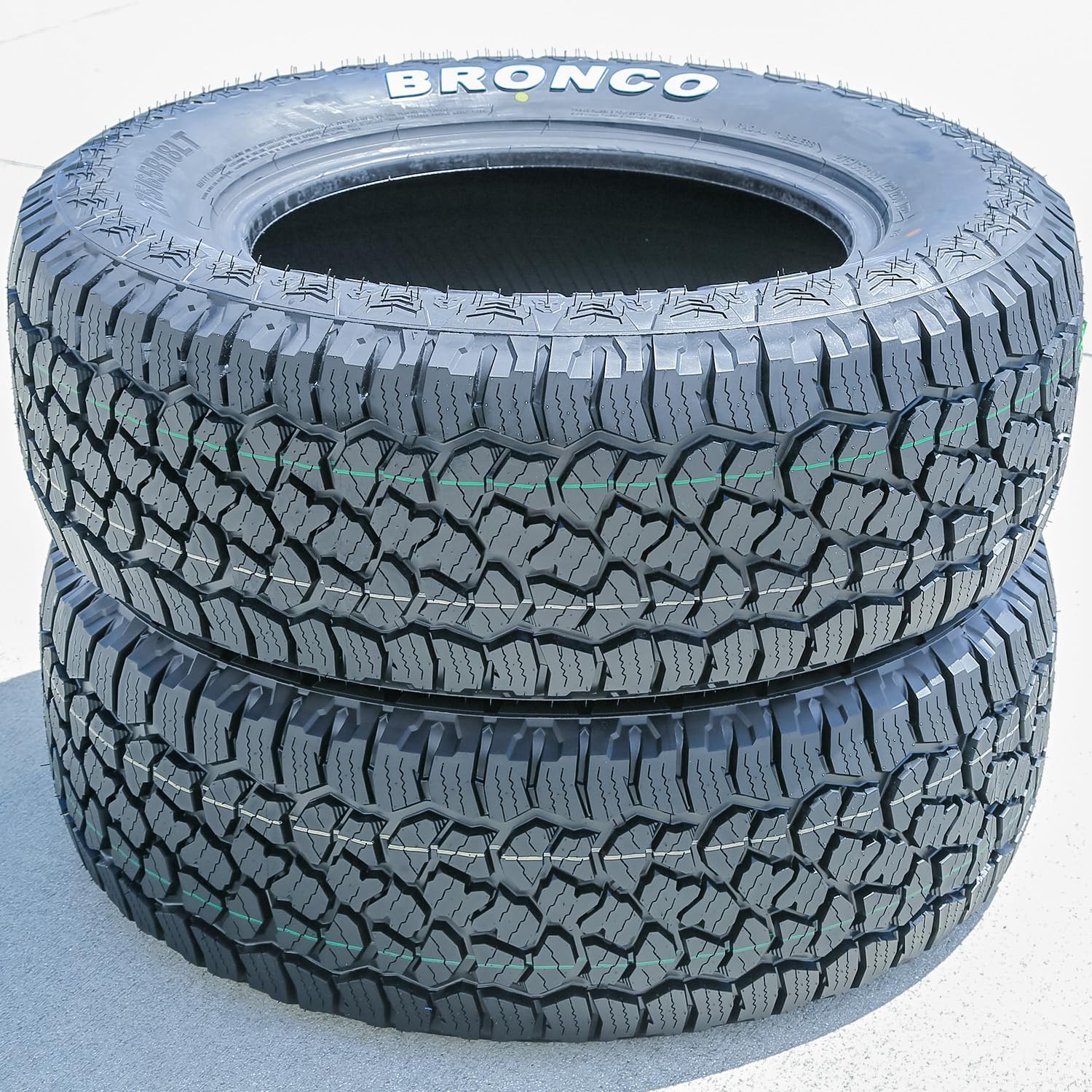 Roundrule Bronco A/T All-Terrain Off-Road Light Truck Radial Tire-LT275/65R18 275/65/18 275/65-18 123/120Q Load Range E LRE 10-Ply RWL Raised White Letters