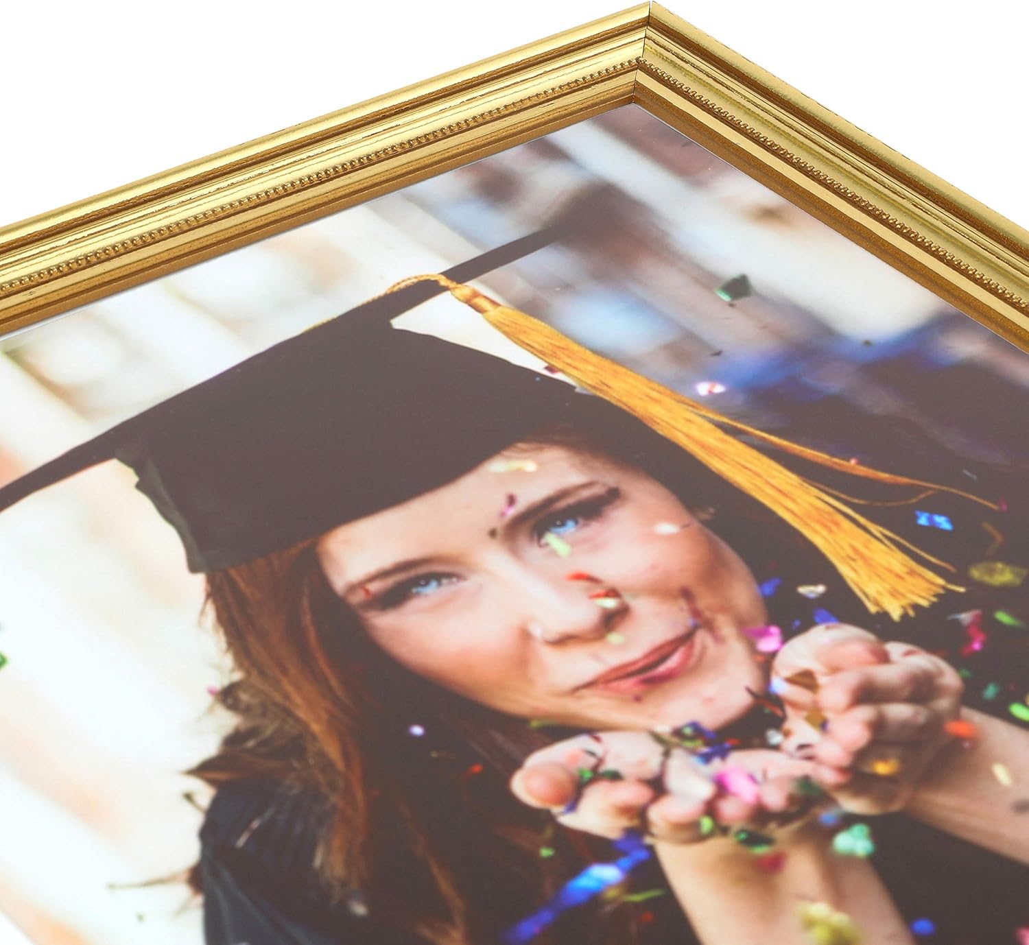 ArtToFrames 30x30 Inch Gold Picture Frame, This 1.25" Custom Wood Poster Frame is Gold Foil on Pine, for Your Art or Photos, 2WOM0066-81375-YGLD-30x30