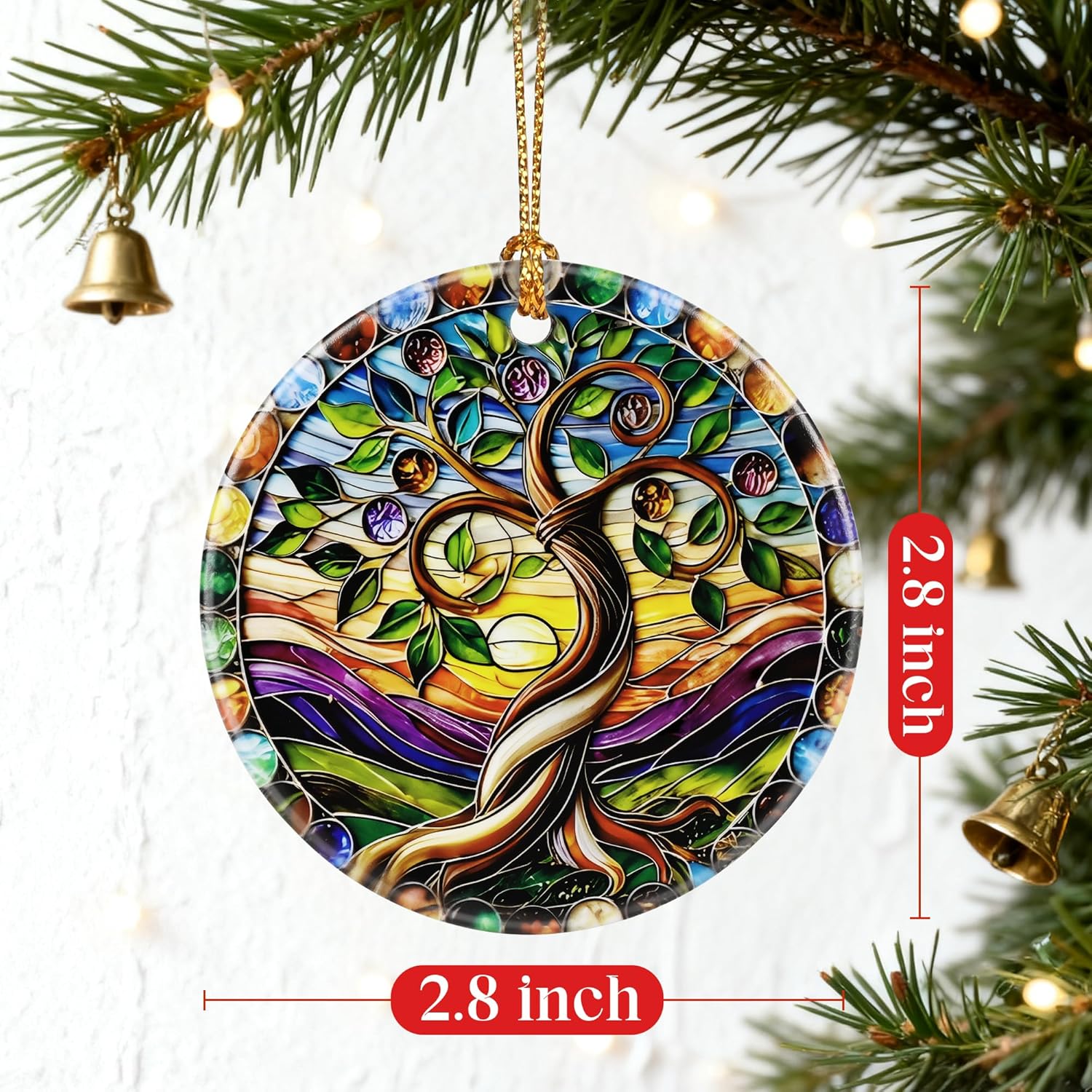 Tree of Life Ornament | Christmas Ornaments, Christmas Decorations, Hanging Ornaments for Tree, Holiday Decor Gifts | Tree of Life Gifts for Friend, Family,Women | Gift Exchange Ideas - Image 2