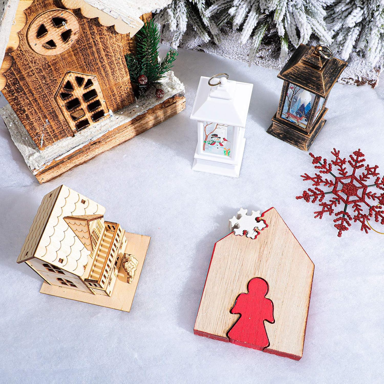 Neige Artificielle En Coton 80 X 300 Cm, Couverture De Fausse Neige