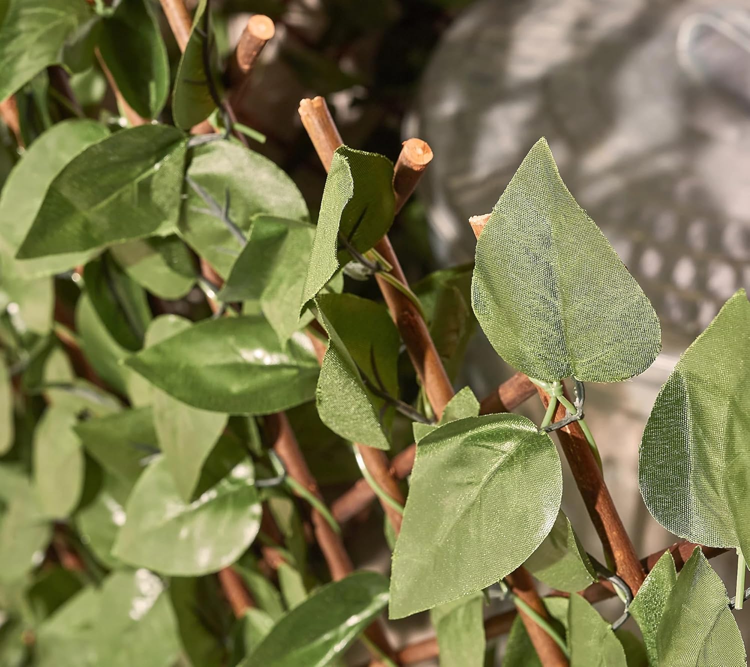 Set of 2 Expandable Faux Ivy Privacy Fences