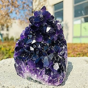 Amazon.co.jp: 天然アメジスト洞窟クラスター水晶標本の宝石と水晶用