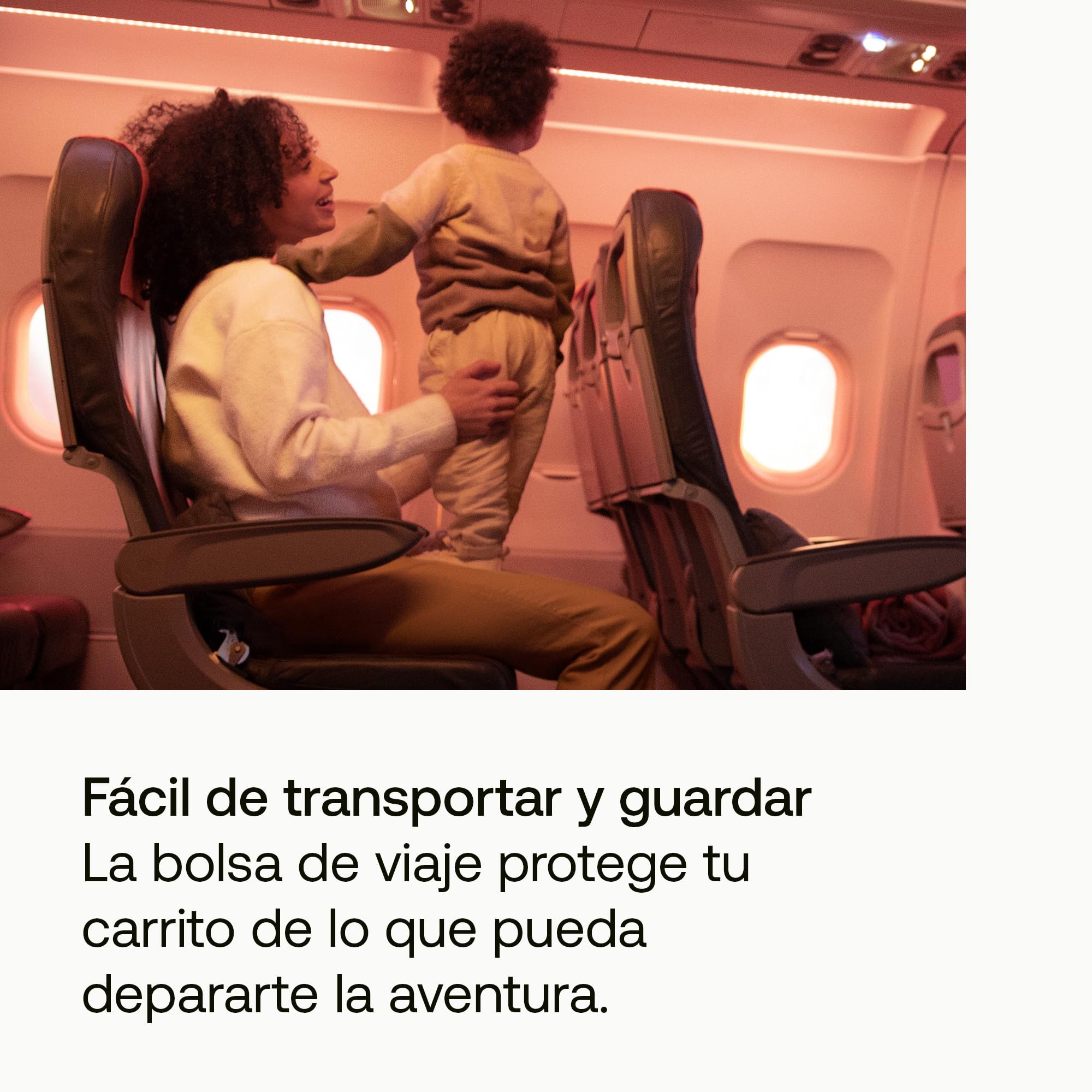 Bugaboo Bolsa de Transporte para Carrito Butterfly, Compatible con IATA para la Cabina del avión, Resistente, fácil de Transportar, Espacio Extra para Guardar Accesorios del bebé y Base Acolchada