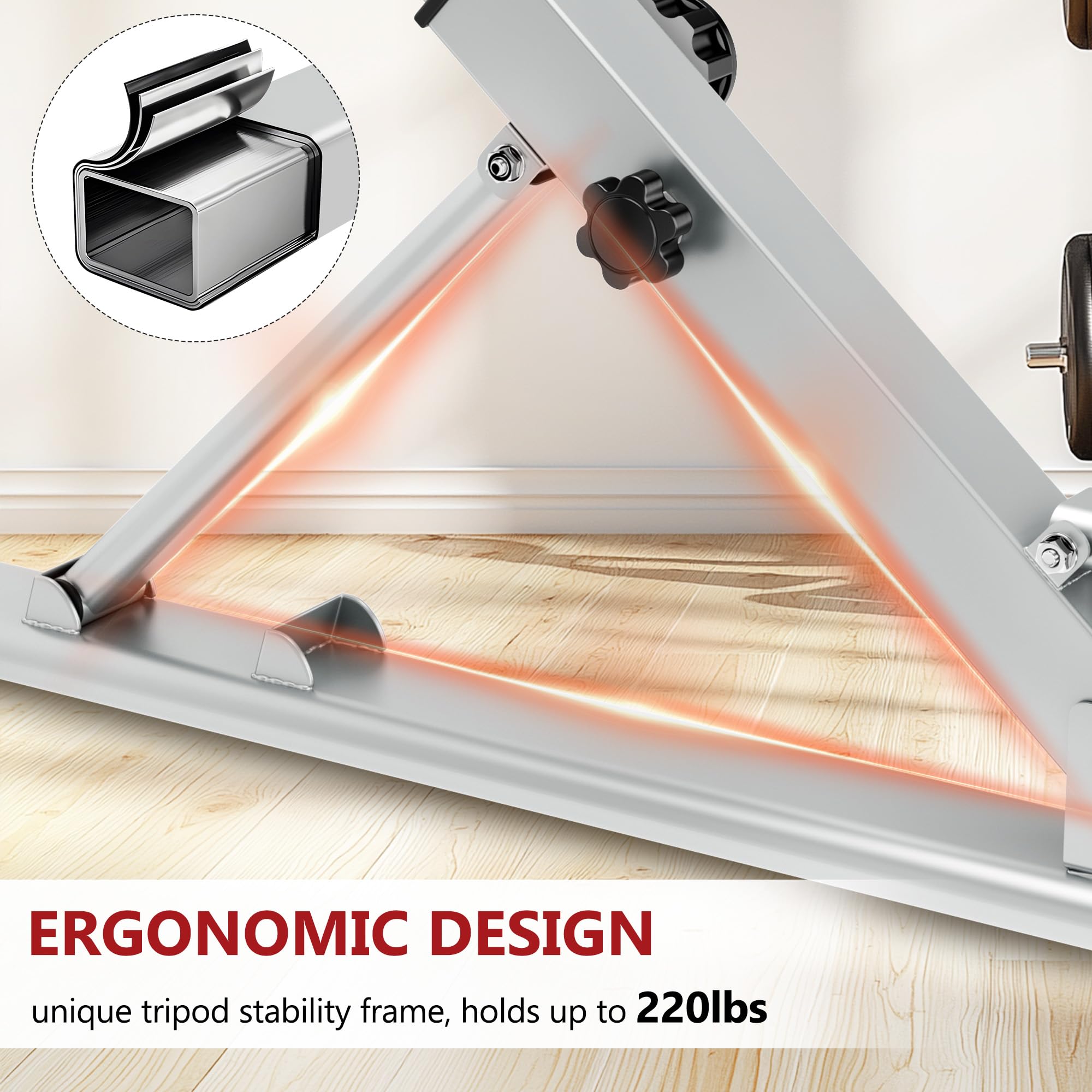 sogesfurniture Hyperextension per addominali e schiena, regolabile in altezza in 7 posizioni, pieghevole, panca romana, attrezzo per allenamento multifunzionale, per casa, fitness, fino a 100 kg