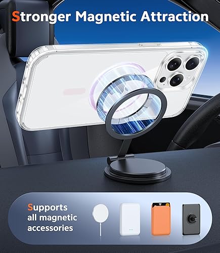 Miniatura 682 de Fntcase Funda para iPhone 15 Plus y 14 Plus de 6.7 pulgadas, magnética, a prueba de golpes de grado militar, antiamarilleo, delgada, protectora