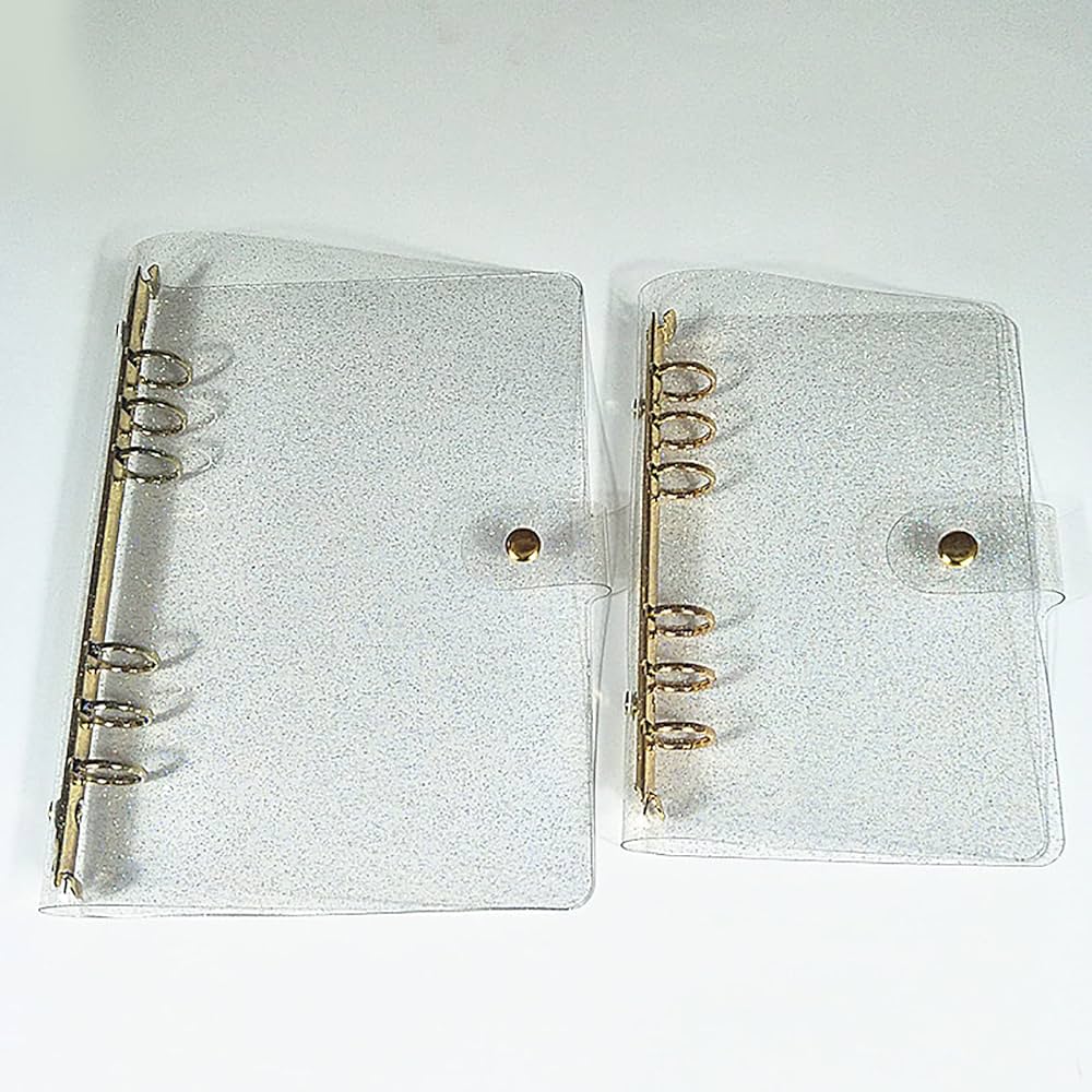 Amazon.co.jp: システム手帳カバー 手帳カバー キラキラ 透明