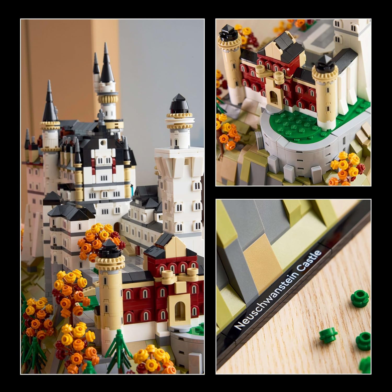 Lego 21063 Architecture Neuschwanstein Castle Toy Birthday Present Block Men Women Interior Stylish Figure Goods