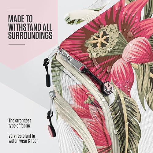 Miniatura 8 de VENTURE 4TH Neceser colgante de viaje prémium para hombres y mujeres con compartimentos expandibles para cosméticos, brochas de maquillaje, joyas,