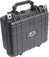 Vista 6 de Case Club Funda para S&W M&P y 3 cargadores en estuche impermeable precortado resistente (compatible con óptica y accesorios debajo del barril)