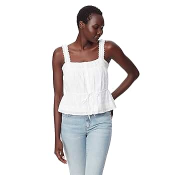Sam Edelman Sportswear Women's Adeline Lace Peasant Tank Top