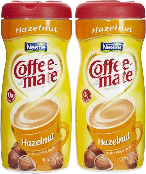 Coffee-mate Powdered Creamer Canisters - Hazelnut - 15 oz - 2 Pack