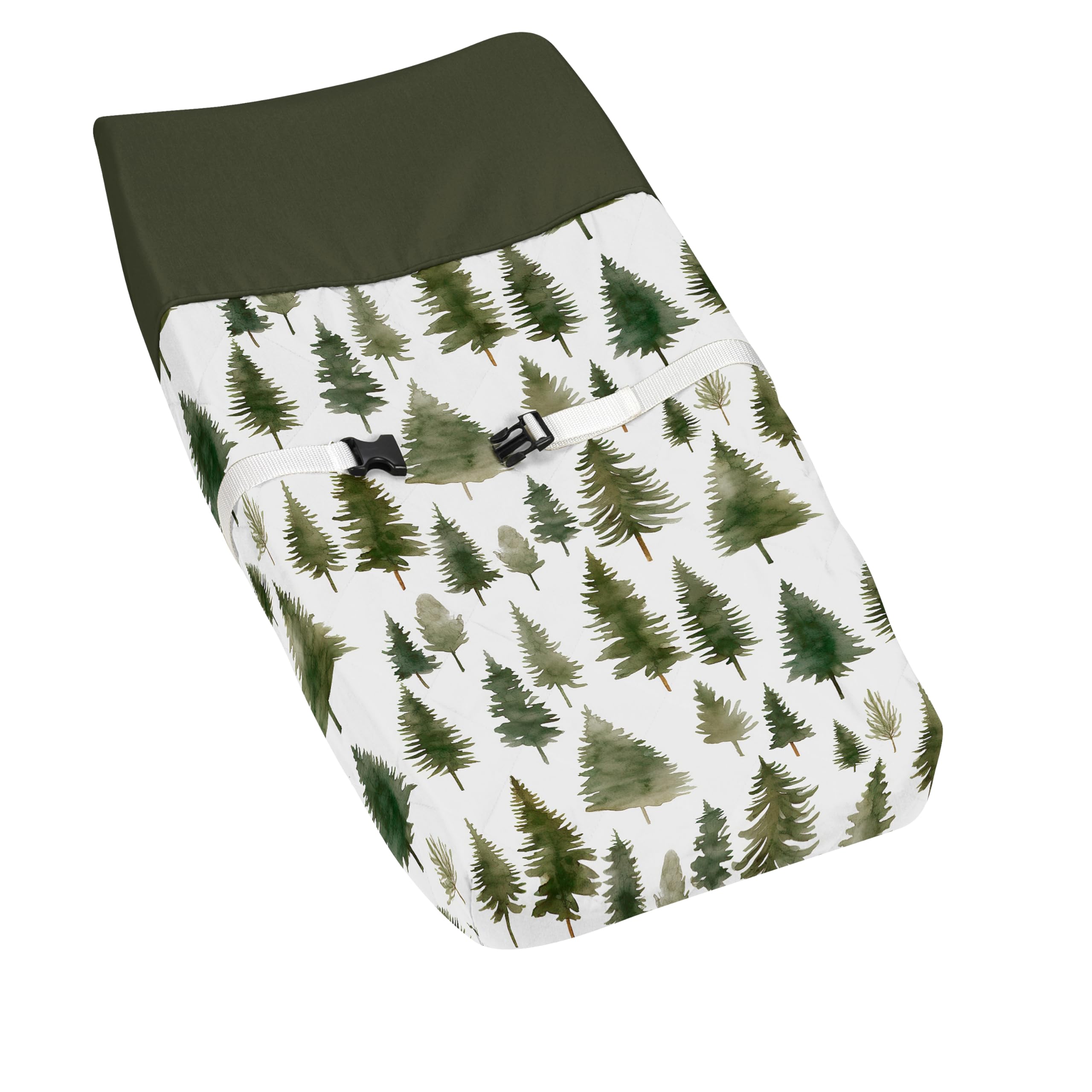 Sweet Jojo Designs Sage Green Woodland Boy Girl Gender Neutral Unisex Baby Changing Pad Cover Infant Newborn Diaper Table Change Mat Sheet Forest