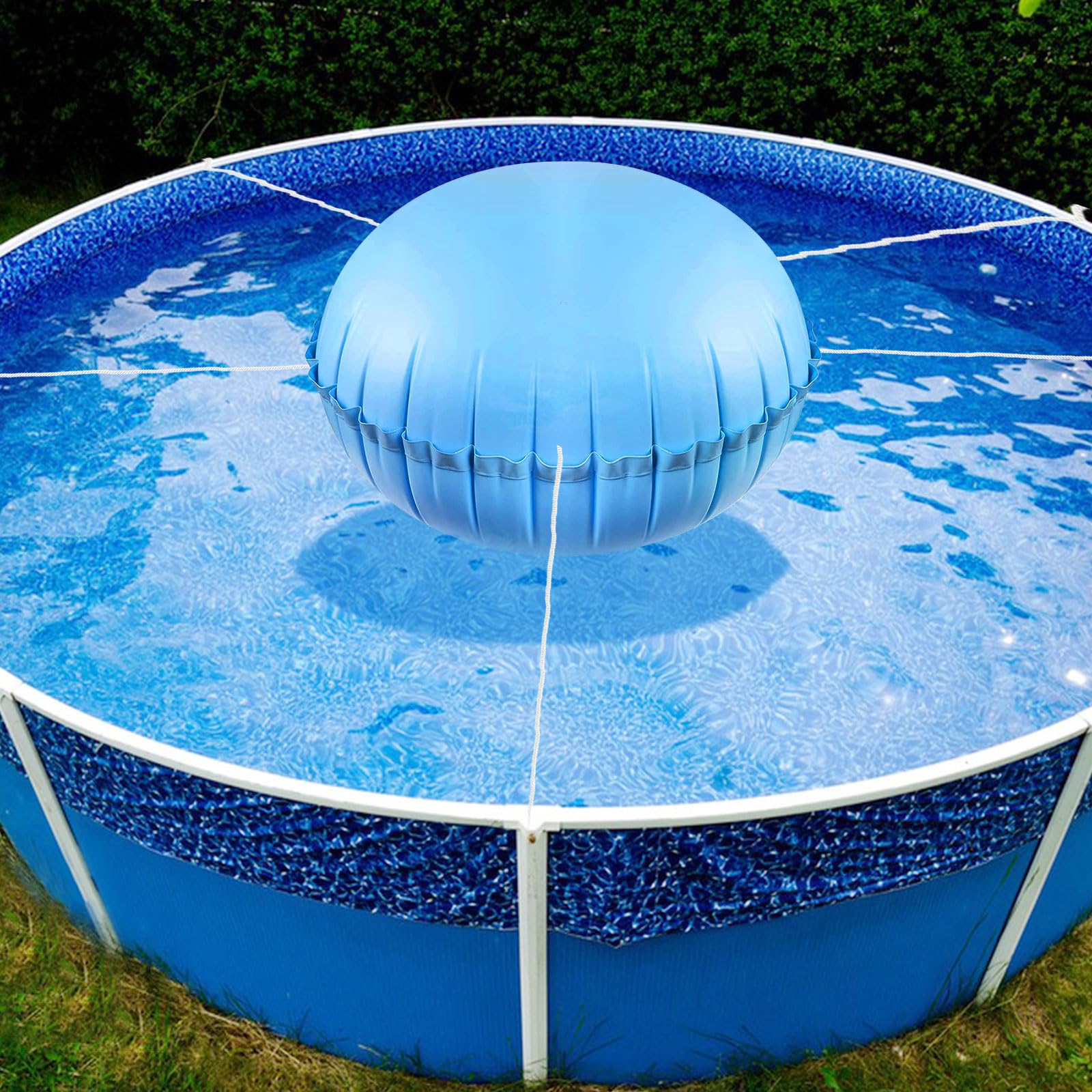 SPERMUOY Poolkissen Winter Poolkissen Luftkissen Pool,120x120cm Pool Luftkissen Winter,Winter Schluss Luftkissen,Pool Überwinterendes Luftkissen,poolkissen Für Pool Abdeckplane Tragbares Aufblasbares
