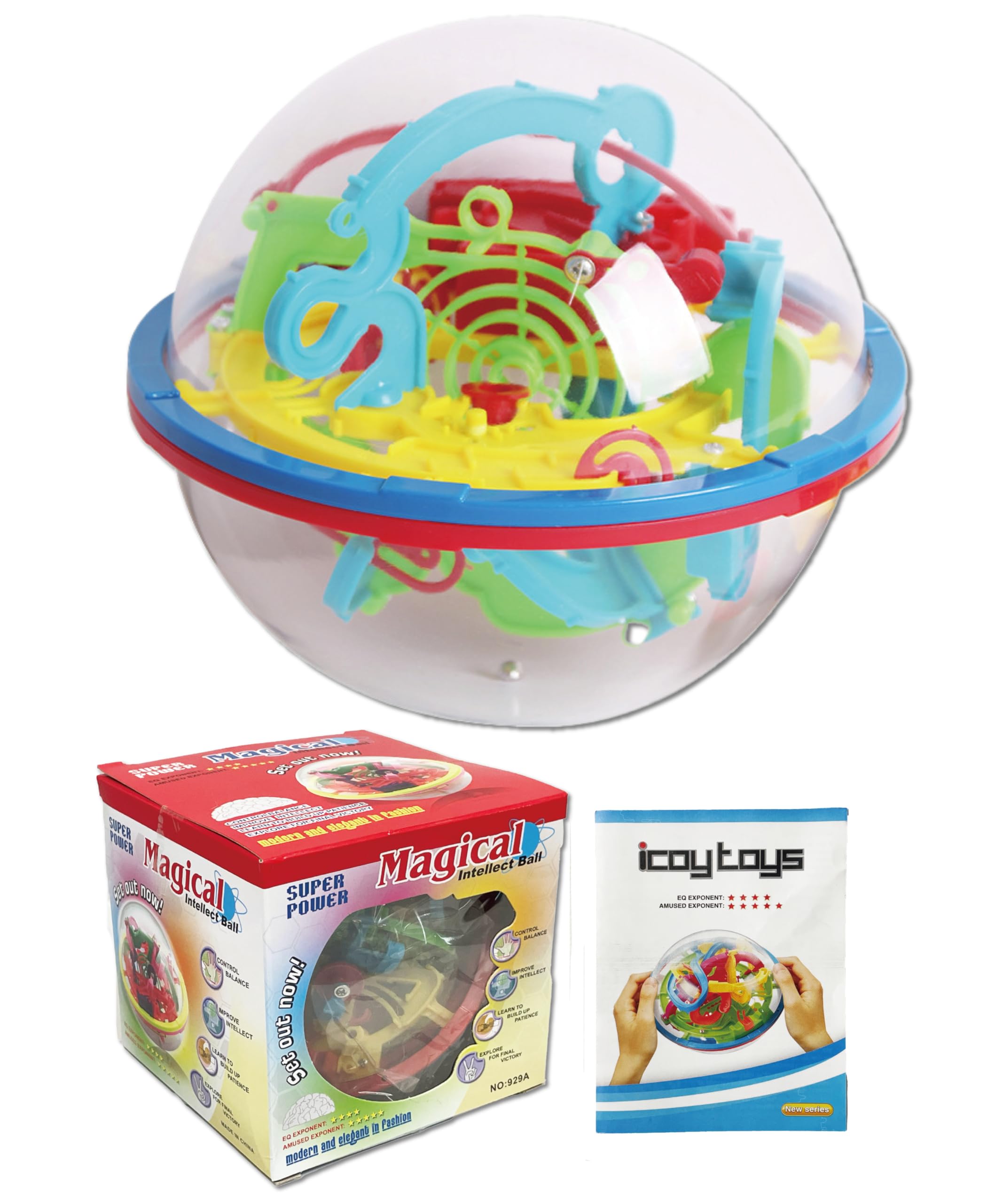 Amazon.co.jp: 迷路ボール おもちゃ 迷路 ゲーム 知育玩具 3D 立体迷路