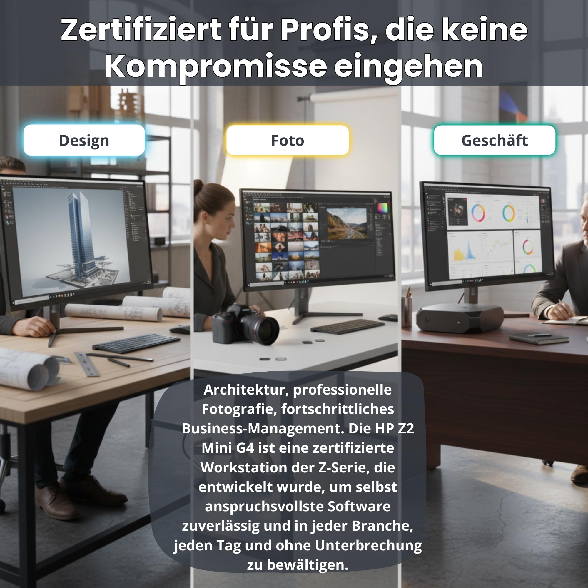 HP Z2 Mini G4 Workstation Professional Mini-PC | Intel Core i9-9900 (16 Threads, 5,0 GHz) | 32 GB | 512 GB NVMe SSD | DisplayPort | Windows 11 Pro | Generalüberholter | 36 Monate Garantie