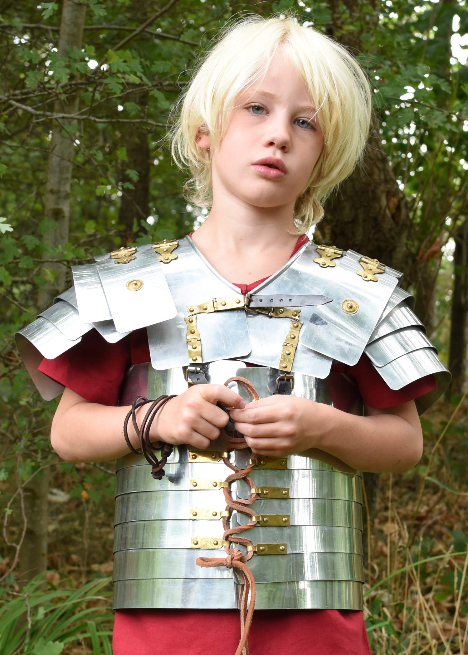Battle-Merchant Lorica Segmentata Junior, opiekacz dla dzieci, aluminium