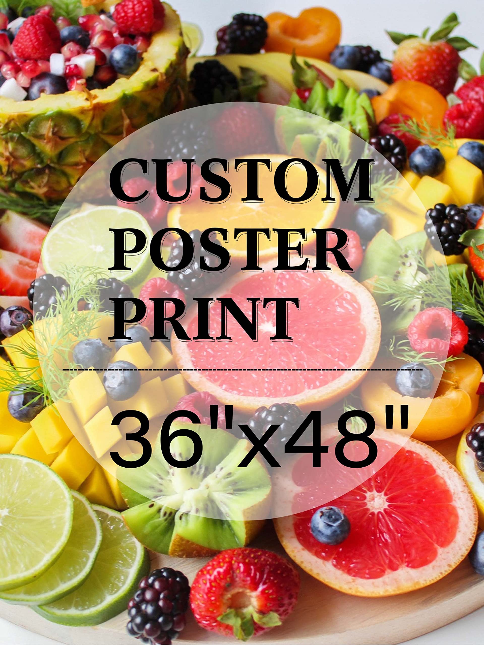 jenesaisquoi Custom Canvas Art Print 36' x 48', Upload Your Photo Image Custom Personalized Photo to Poster Printing Home Decor Wall Art Prints (Unframed)