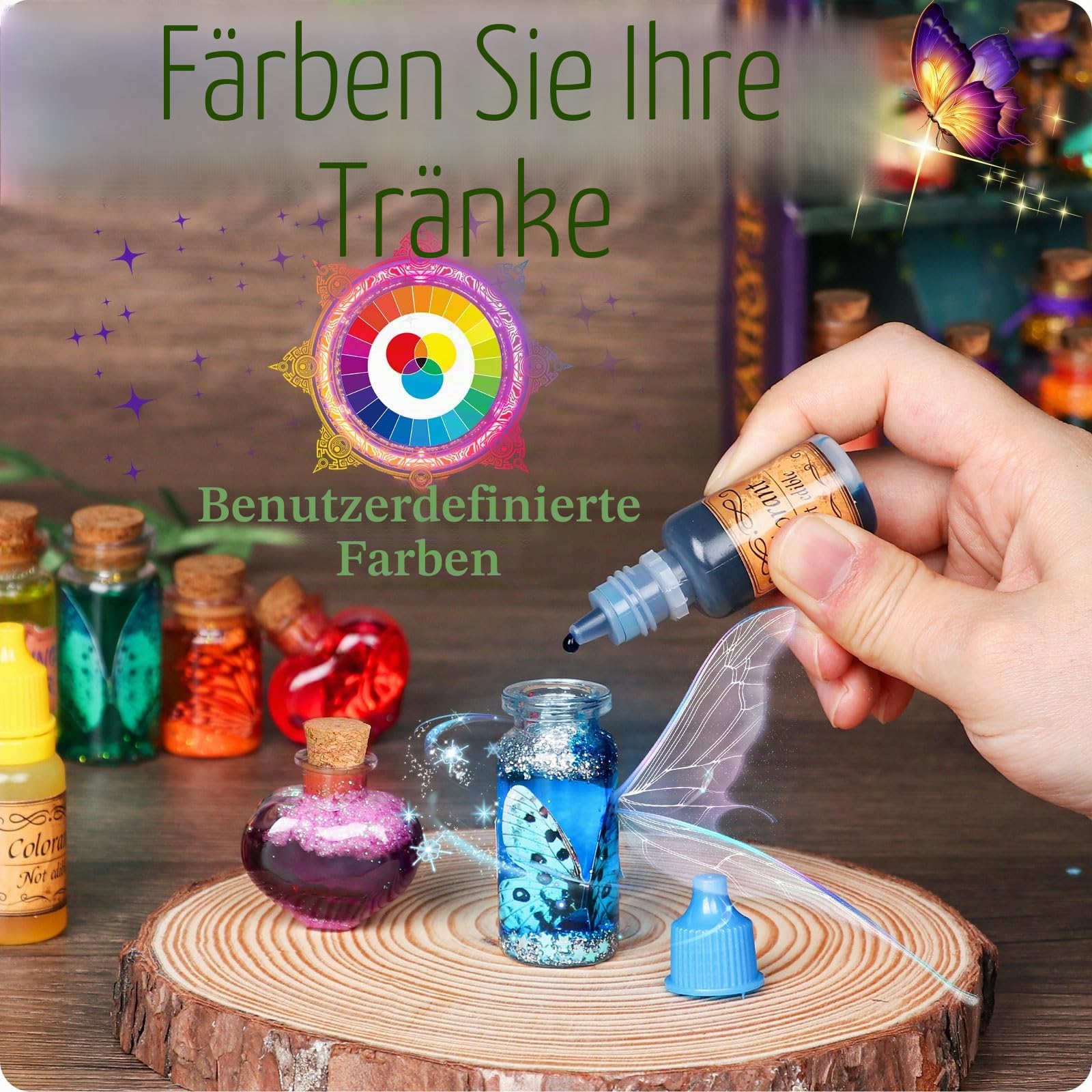 Mostof DIY Kreative Geschenk für Kinder - Retro-Fee Kristall Zaubertrank Kits Craft Spielzeug für Jungen & Mädchen Alter 6 7 8 9 10