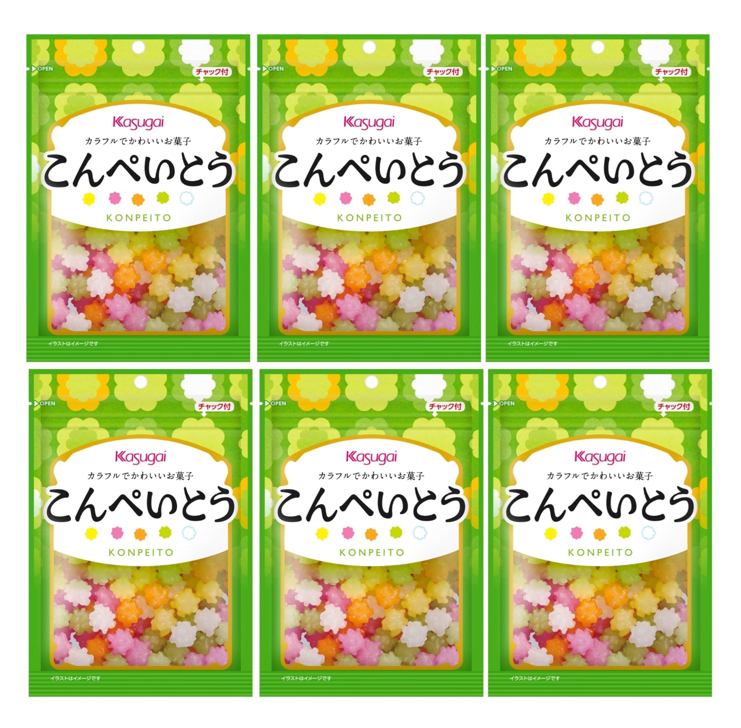 Amazon.co.jp: 春日井製菓 R こんぺいとう (6袋) : 食品・飲料・お酒