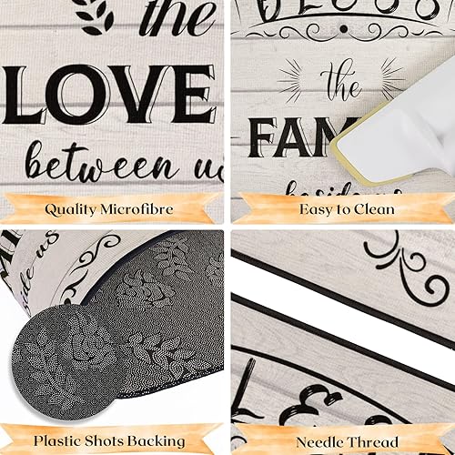 Miniatura 6 de WERNNSAI Alfombras de cocina navideñas con diseño de muñeco de nieve, 2 piezas, antideslizantes, para decoración del hogar, cocina, decoración del