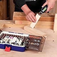 Vista 9 de WORKPRO Kit de 476 piezas de accesorios para herramientas rotativas, brocas de herramientas rotativas para corte fácil, lijado, molienda, tallado