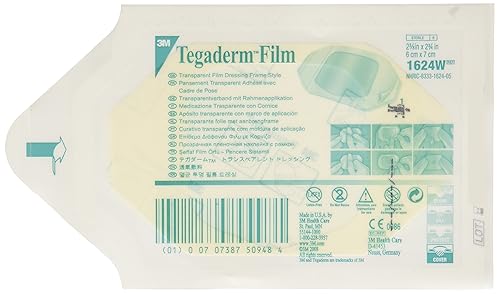 3m Tegaderm Transparent Film Dressing 2.375" x 2.75"/Picture Frame Style/Package