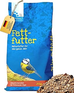Futterbauer Fettfutter 25 kg, Energiereiches Ergänzungsfutter für Wildvögel, Unterstützt Wärmehaushalt, Ideal für Weichfresser product image