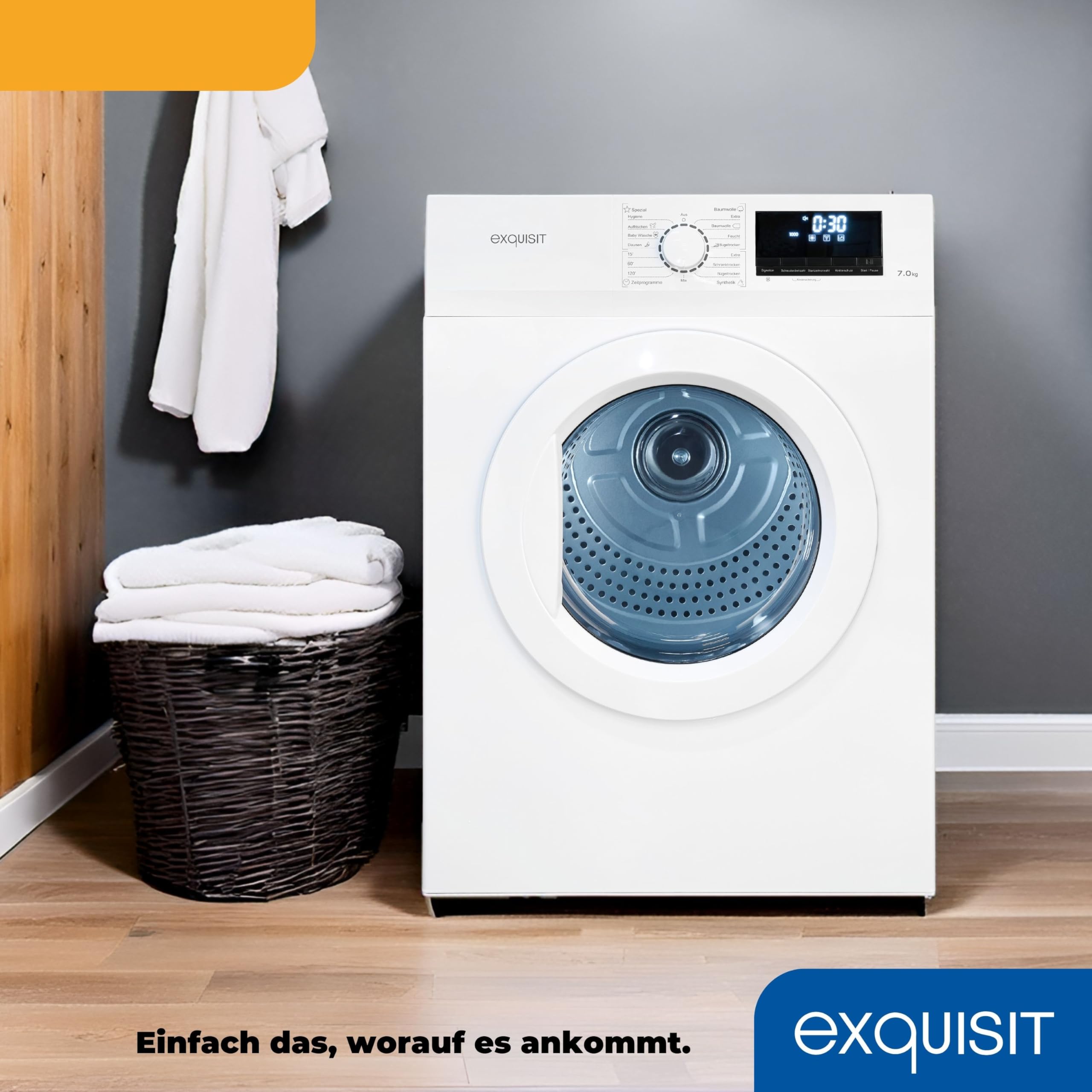 Exquisit Sèche-linge 7 kg TAE70-70 Classe énergétique G Blanc
