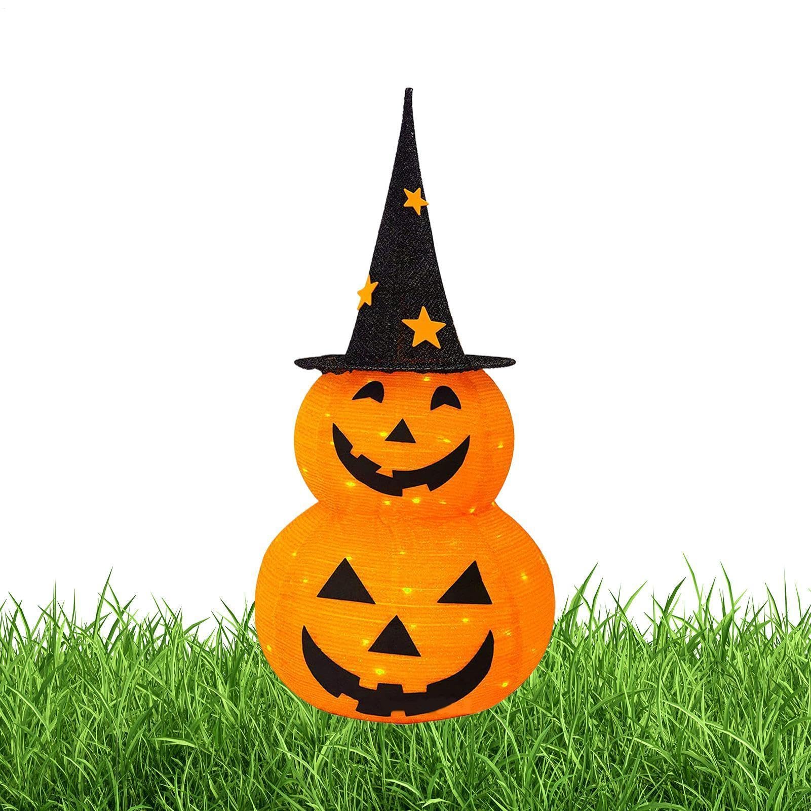 Dynia Halloweenowa Z Podświetleniem Dekoracja Thanksgiving Z 8 Trybami | Jesienna Dekoracja Dla Najemców Dom Mieszkanie Biuro Balkon Ogród Akademik Salon Sypialnia Patio Podwórze