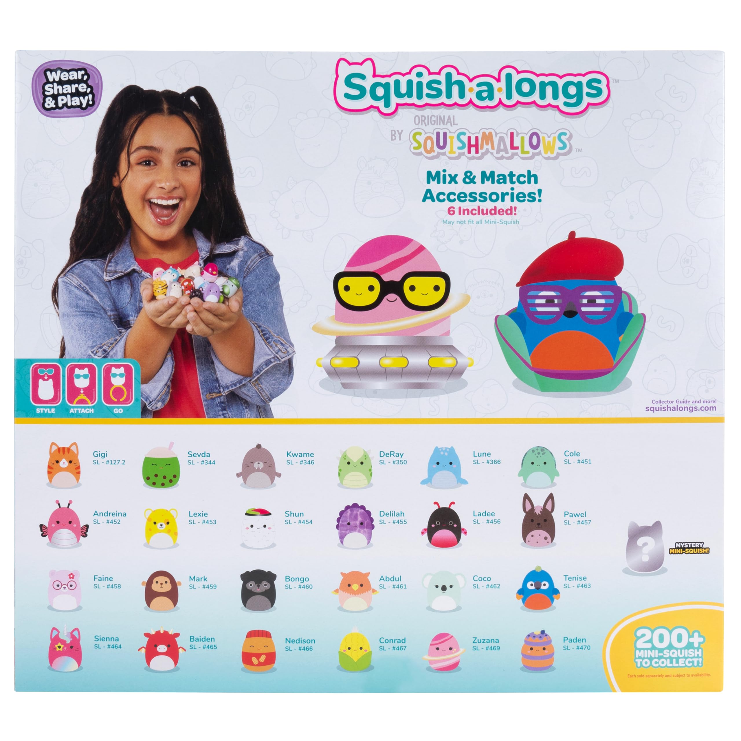 Squish-a-longs Mini-Squish Pack de 25 (Ola 3, Estilo 1)