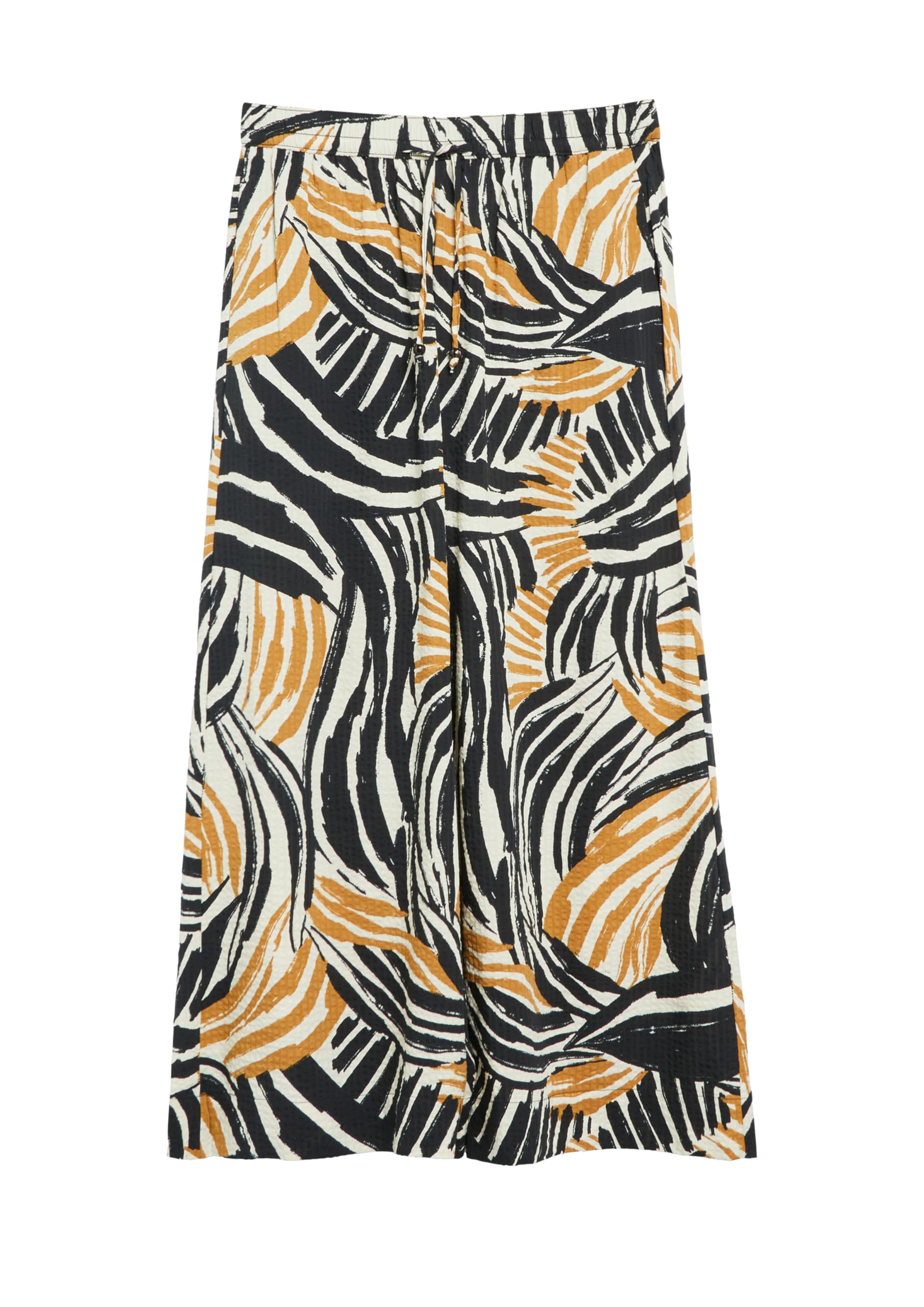 s.Oliver Wide-Leg-Hose aus gecrêptem Viskosemix