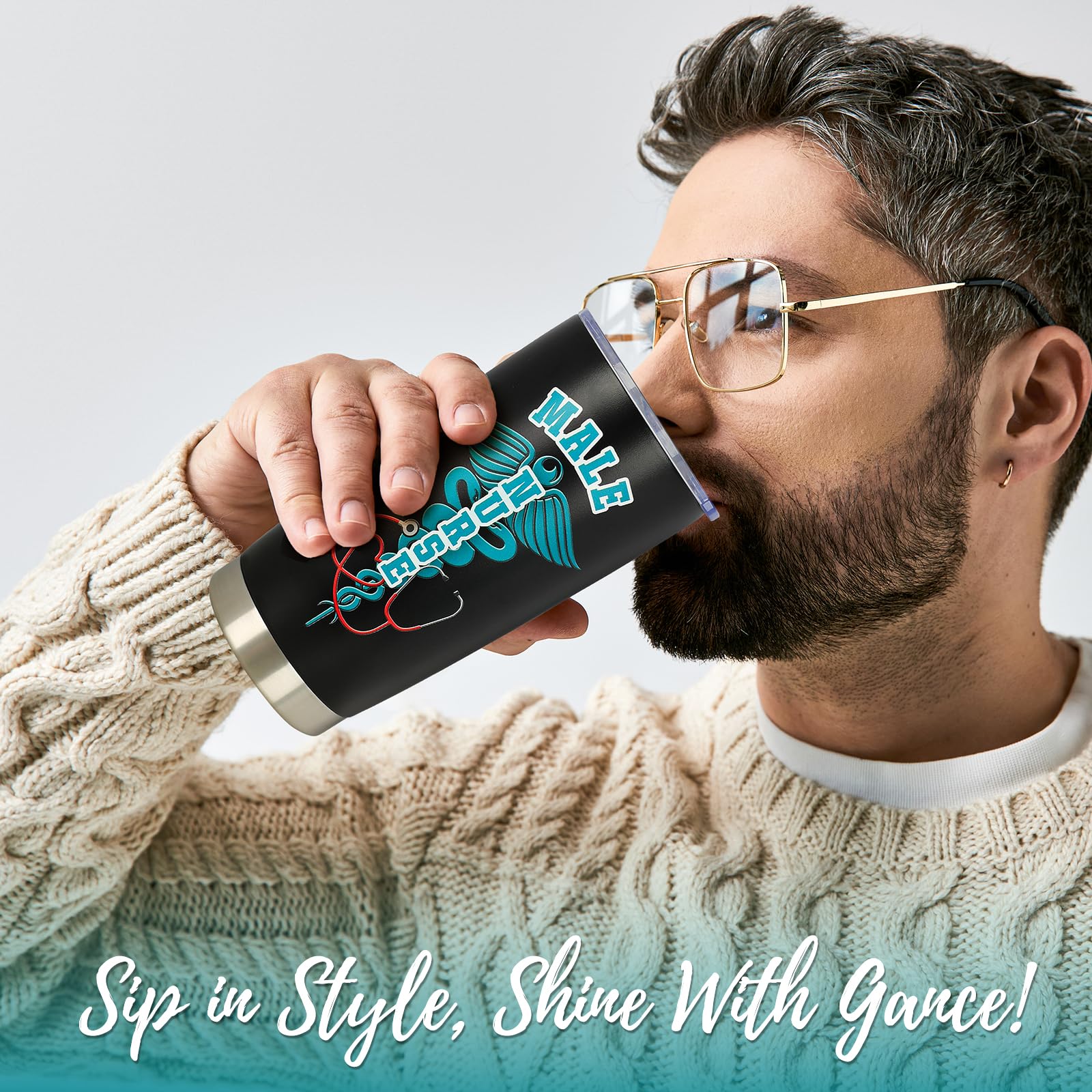 Male Nurse Gifts - Nurse Week Gifts for Men - Nurses Practitioner Christmas, Graduation, Birthday, Appreciation Gift for Nurses Boyfriend Husband Dad - 20 oz Insulated Tumbler Gift for Murse