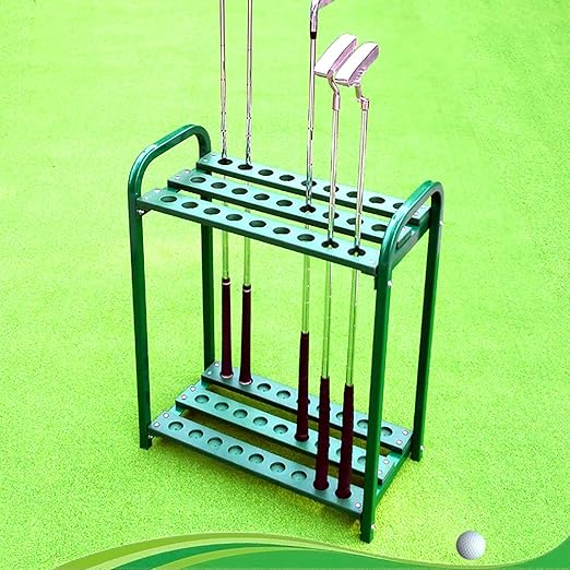 27Hole Golf Club Organizers Stand Rack Outdoor, Metal Golf Club