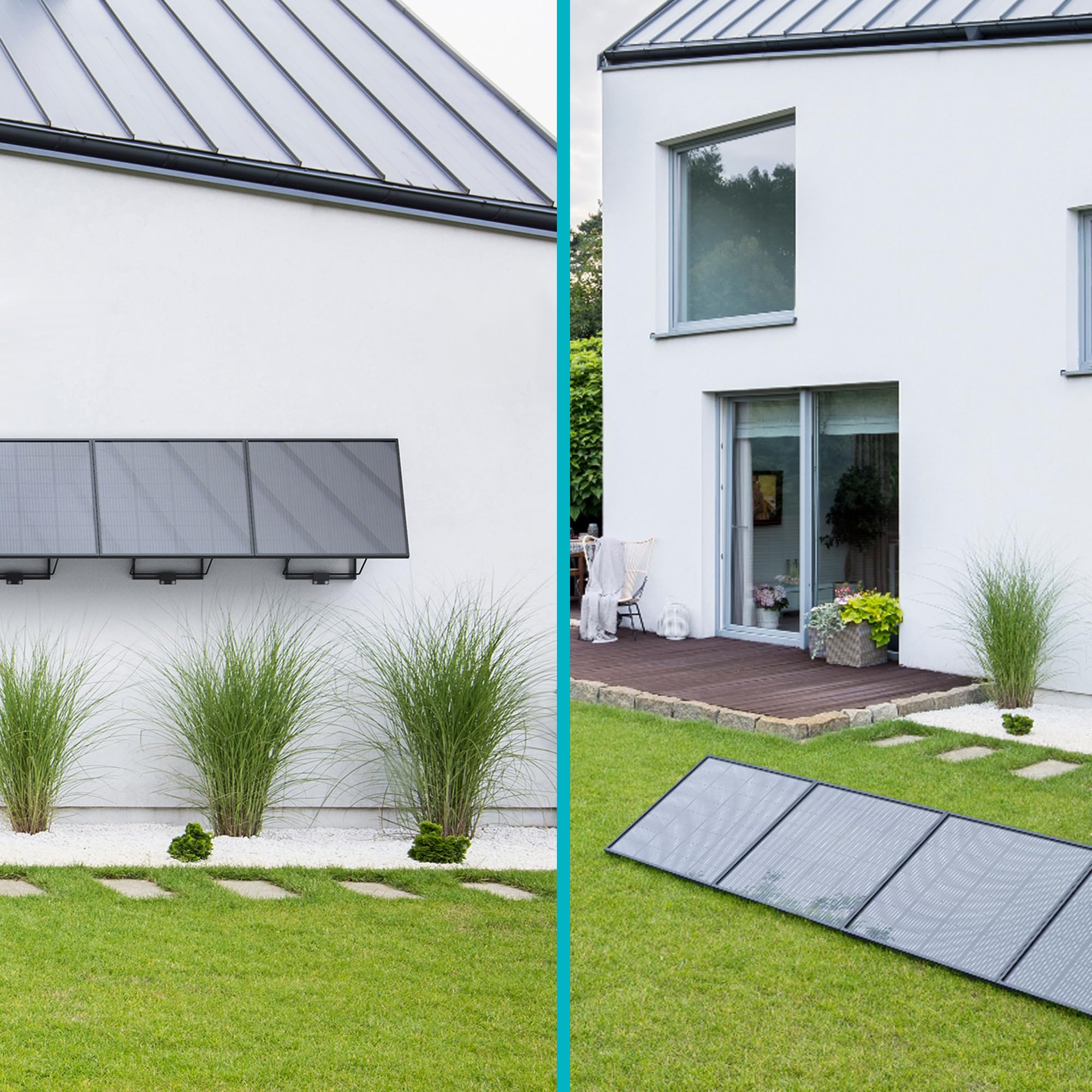 Kit solaire Soria 400W plug and play avec fixation au sol et murale - Avidsen - 127120