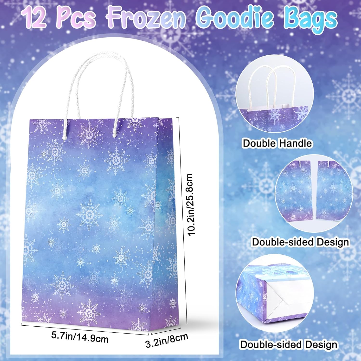 111 Pcs Frozen Party Favors, Frozen Birthday Party Decorations with Goodie Bags Stuffers Stichers Notepads Pencils Stampers for Girls, Classroom Rewards Easter Gifts for Kids