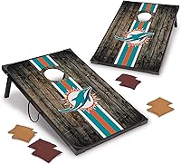 Vista 32 de Wild Sports - Set Deluxe para Jugar Cornhole con Tablero de MDF de 2 x 3 Pies - Incluye Esquinas y Delantales