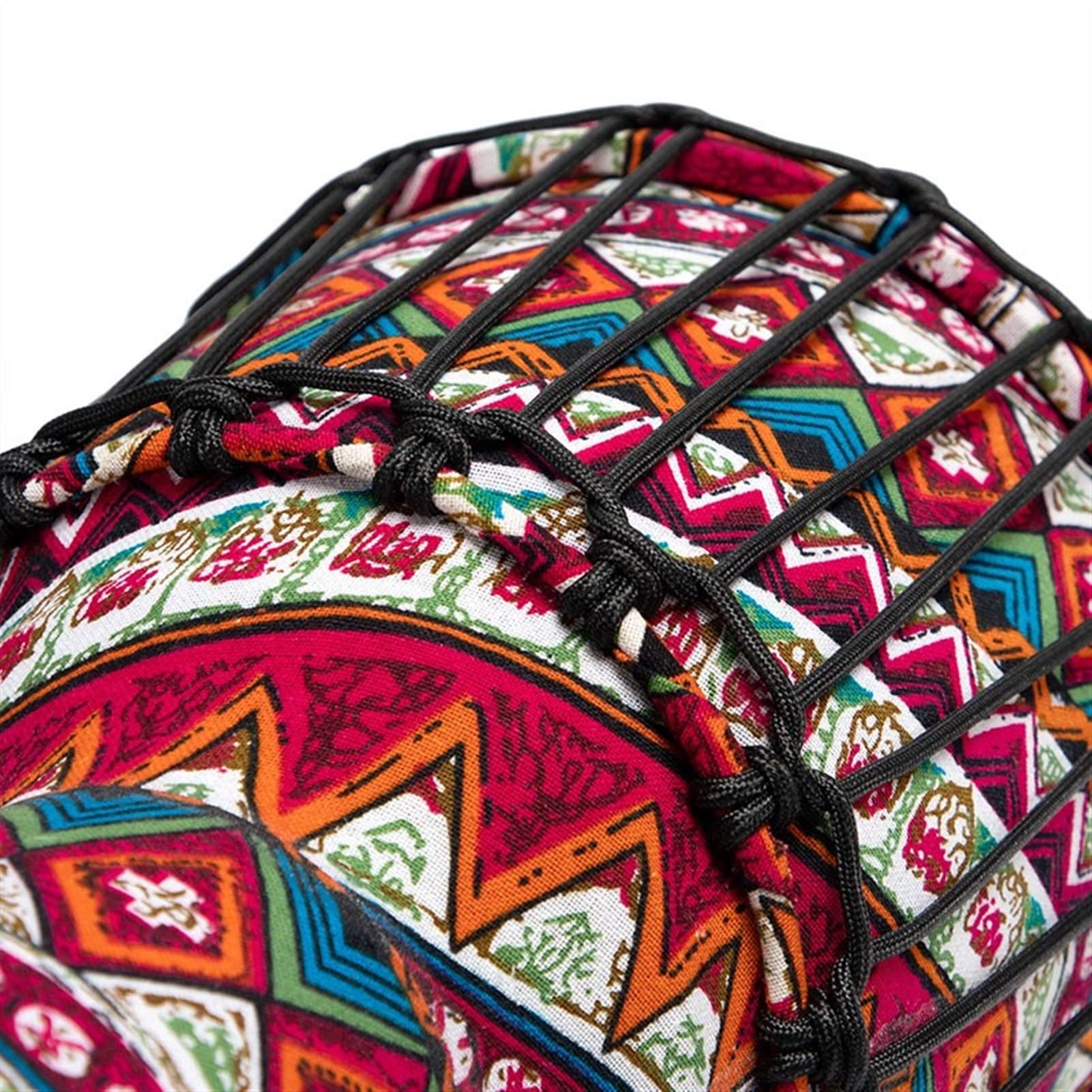 TSTS Djembé Djembe pour Débutants, Tambourin pour Enfants, Abdos Dessin Animé Tambourin De Tissu Coloré De 8 Pouces De 8 Pouces
