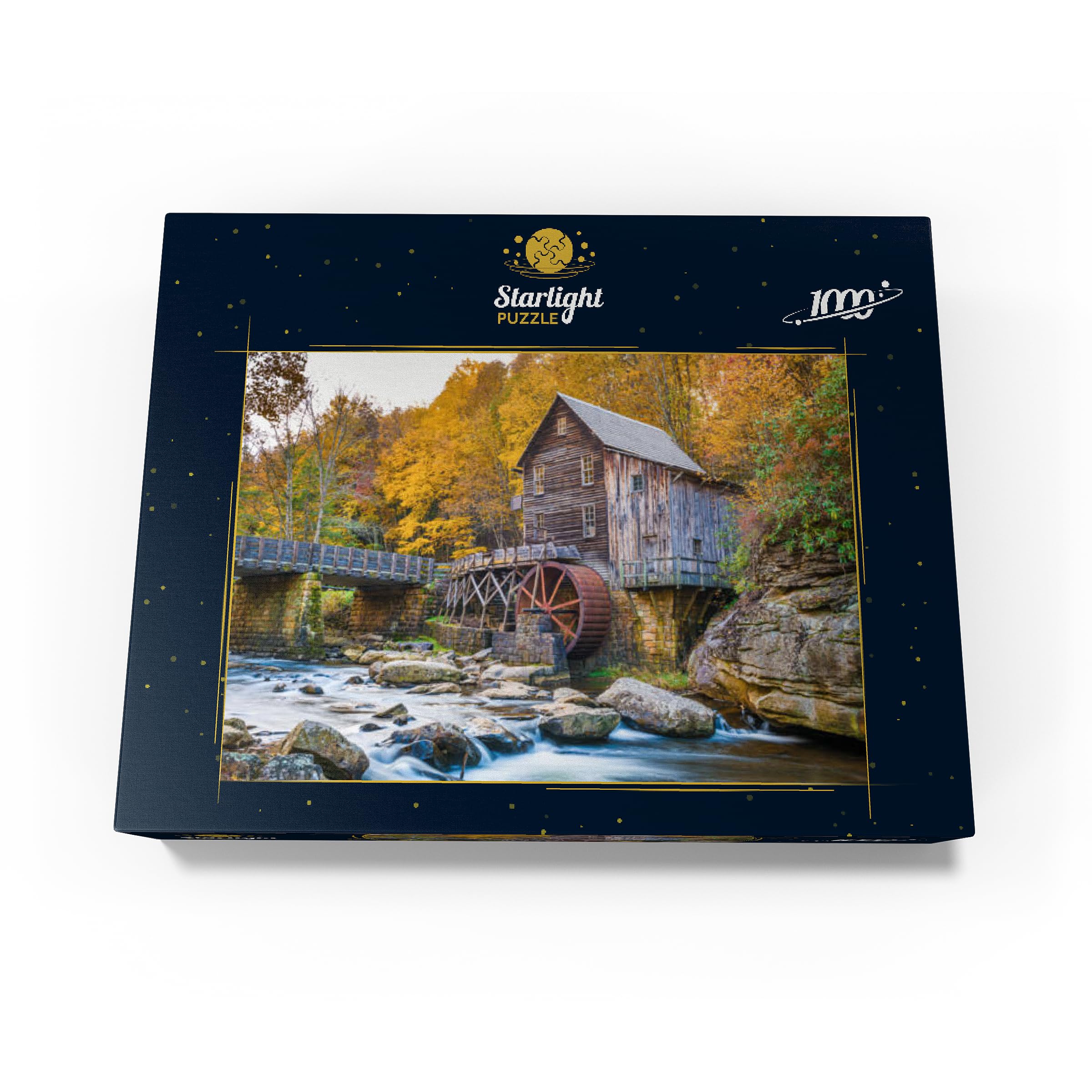 Babcock State Park, West Virginia, USA al Glade Creek Grist Mill durante la stagione autunnale. - Puzzle da 1000 pezzi premium per adulti