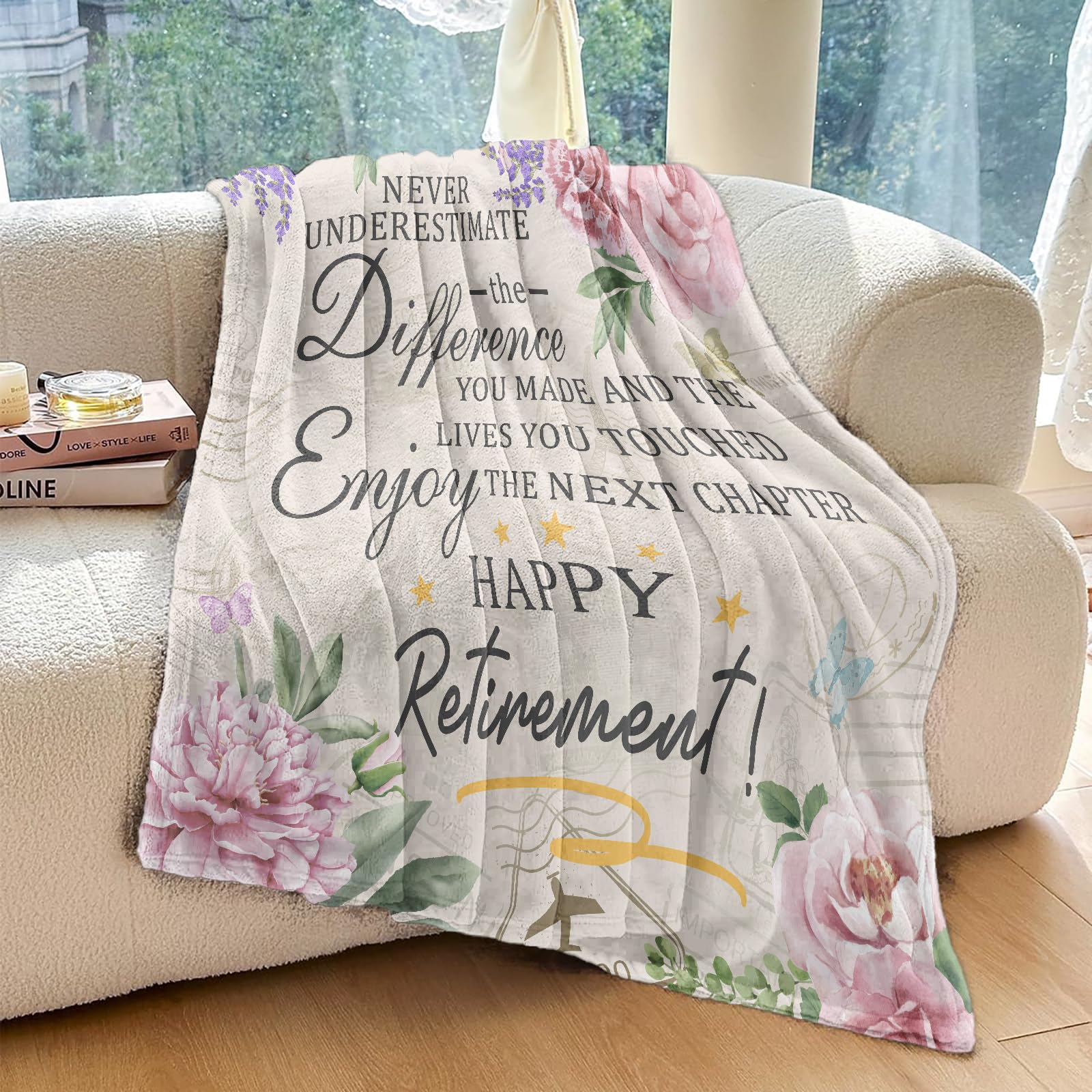 Retirement Gift for Woman, Retirement Blanket for Women/Men 2026, Farewell Gifts for Coworkers, Going Away Goodbye Present for Mom Teacher Nurse Throws Blankets 60"x50"
