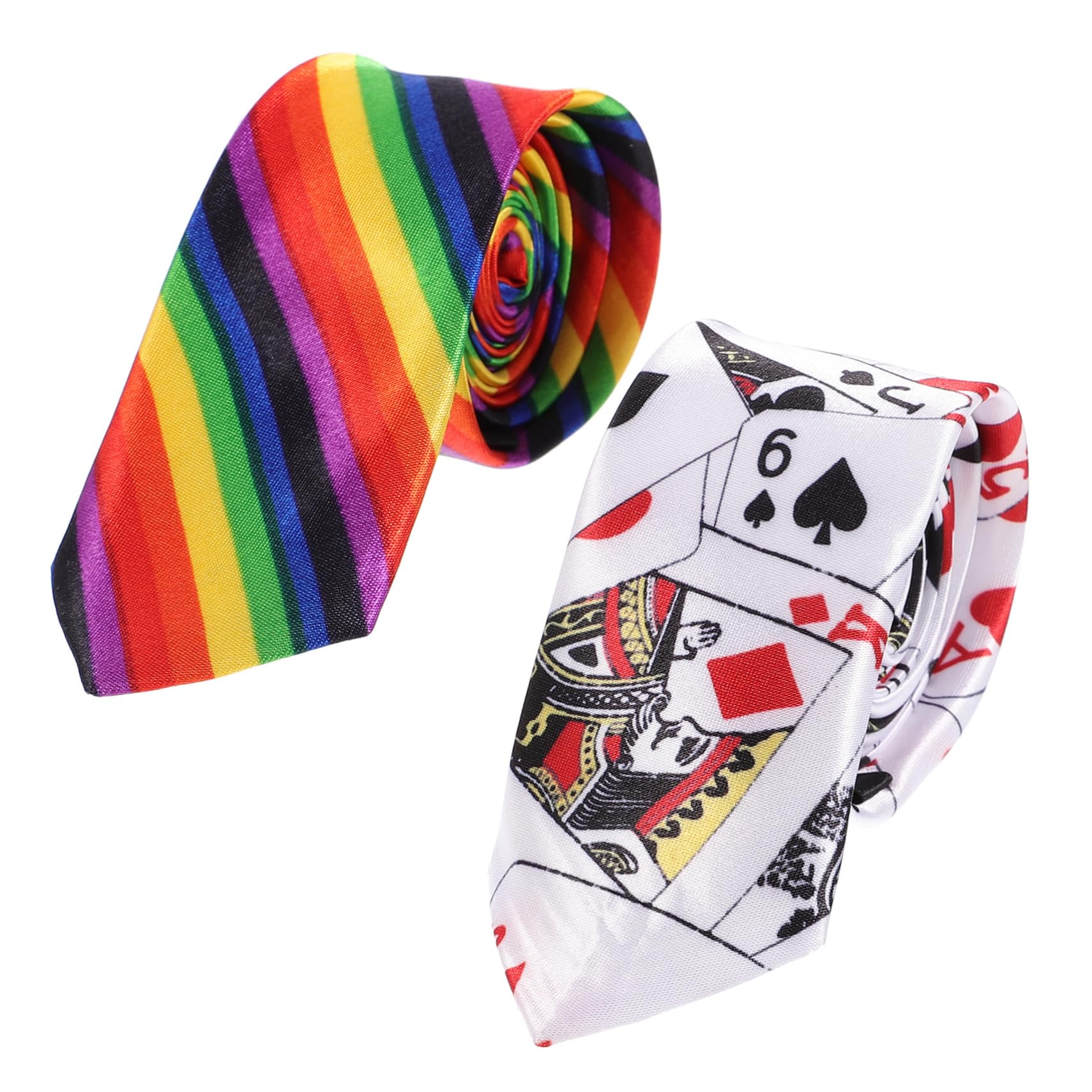 10piezas Corbatas De Fiesta Imprimidas Accesorios Para Disfraces De Hombre Celebraciones Temáticos