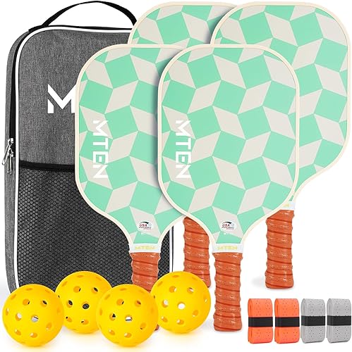 Miniatura 18 de Pickleball Paddles, USAPA Approved Fiberglass Surface Pickleball Set with Pickleball Rackets, Pickleball Paddles Set ​for Men Women negro*2,Negro