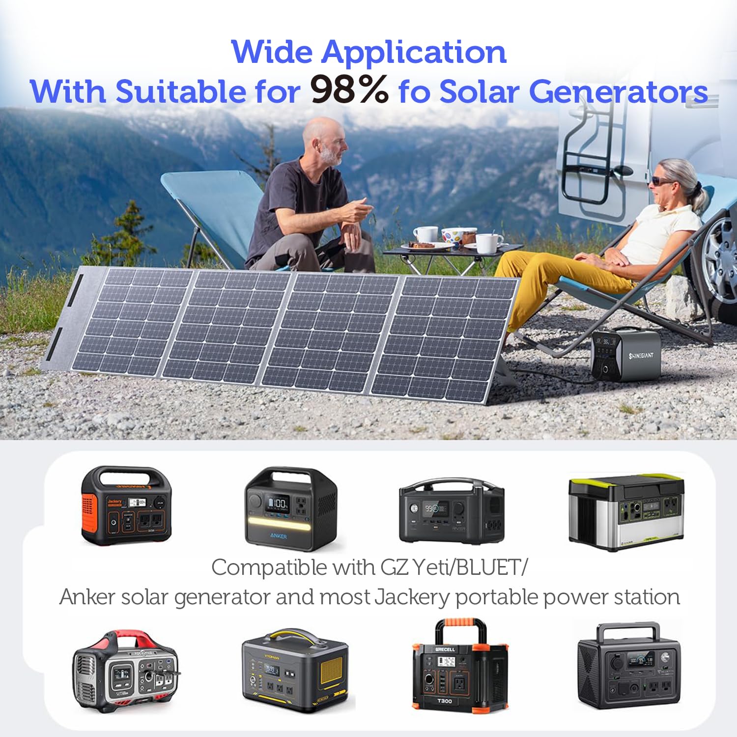 8m14AWG DC-Verlängerungskabel für Solarpanel mit DC7909 & 8020-Steckverbindern - Kompatibel mit Jackery, BLUETTI, GRECELL, Goal Zero Yeti, Anker tragbare Stromstationen & Solarpanels