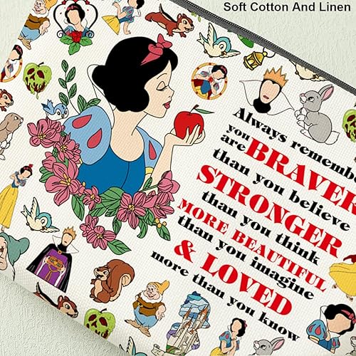 Miniatura 4 de Decohim Regalos inspiradores para mujeres, bolsa de maquillaje inspiradora inspirada en la película, princesa, regalos de amistad para niñas, bolsa