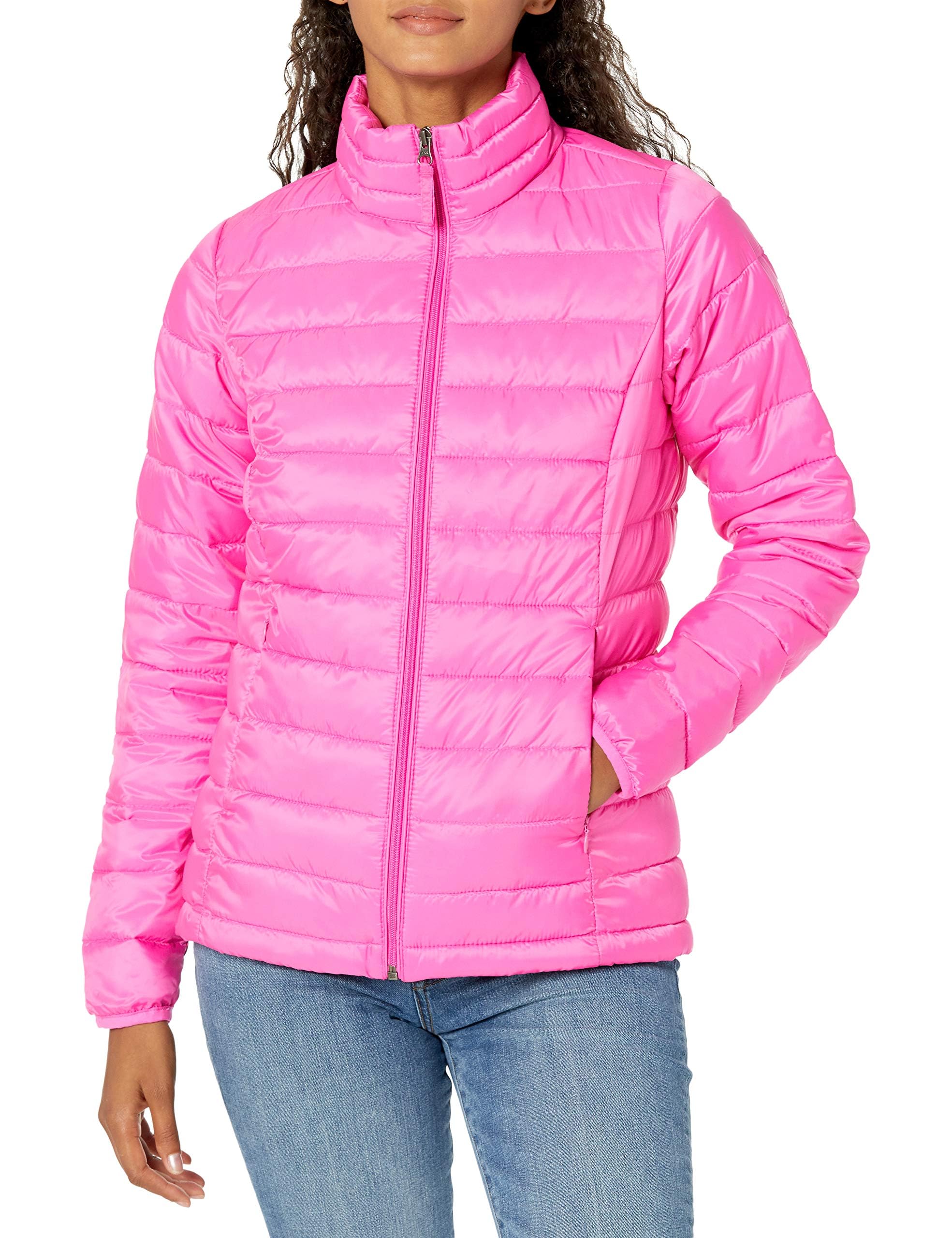 Amazon Essentials womens Lightweight Long-Sleeve Water-Resistant Packable Puffer Jacket (Available in Plus Size)