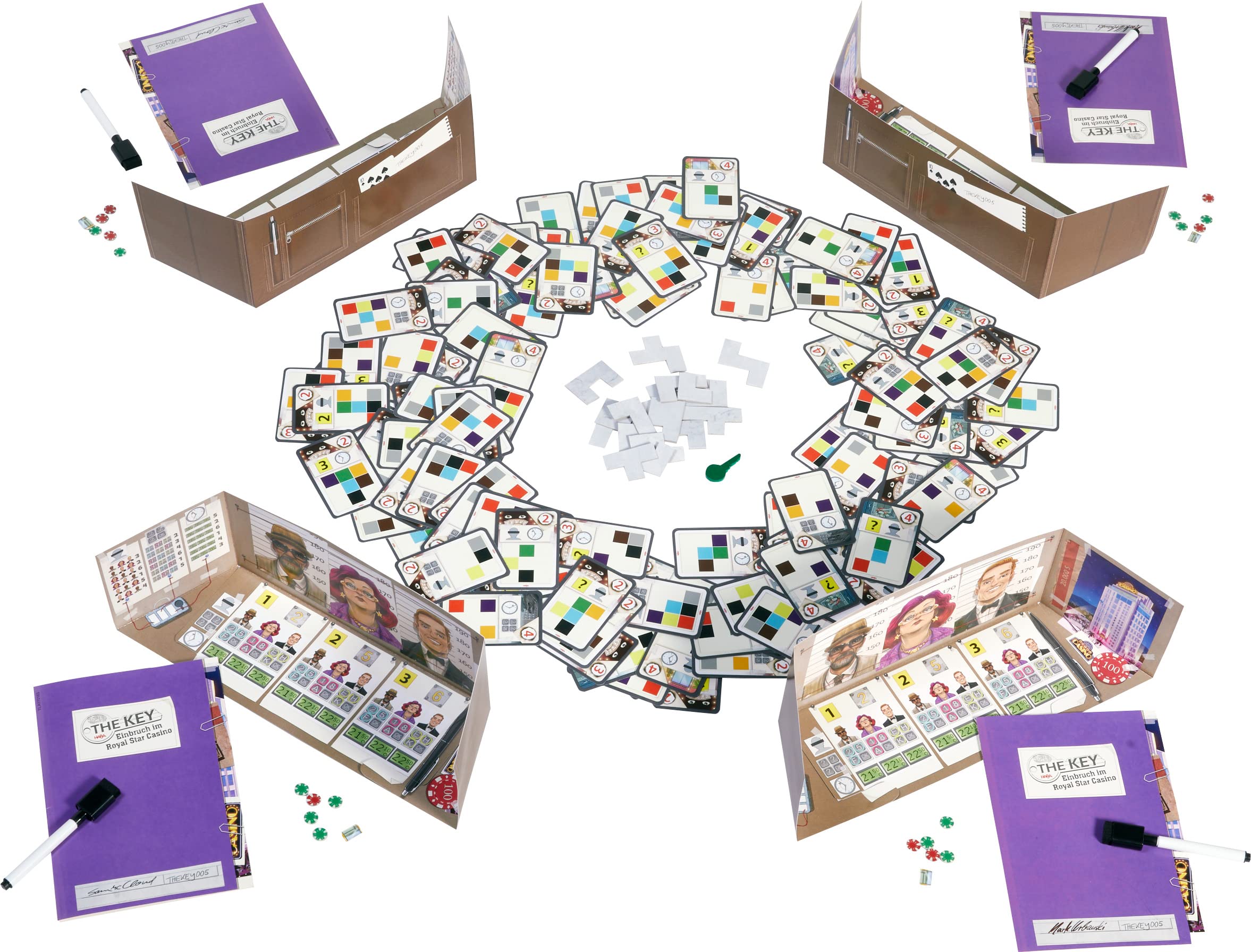 HABA 306852 - The Key – Robo en el Casino Royal Star, Juego de investigación Nivel intermedio. Más 10 años