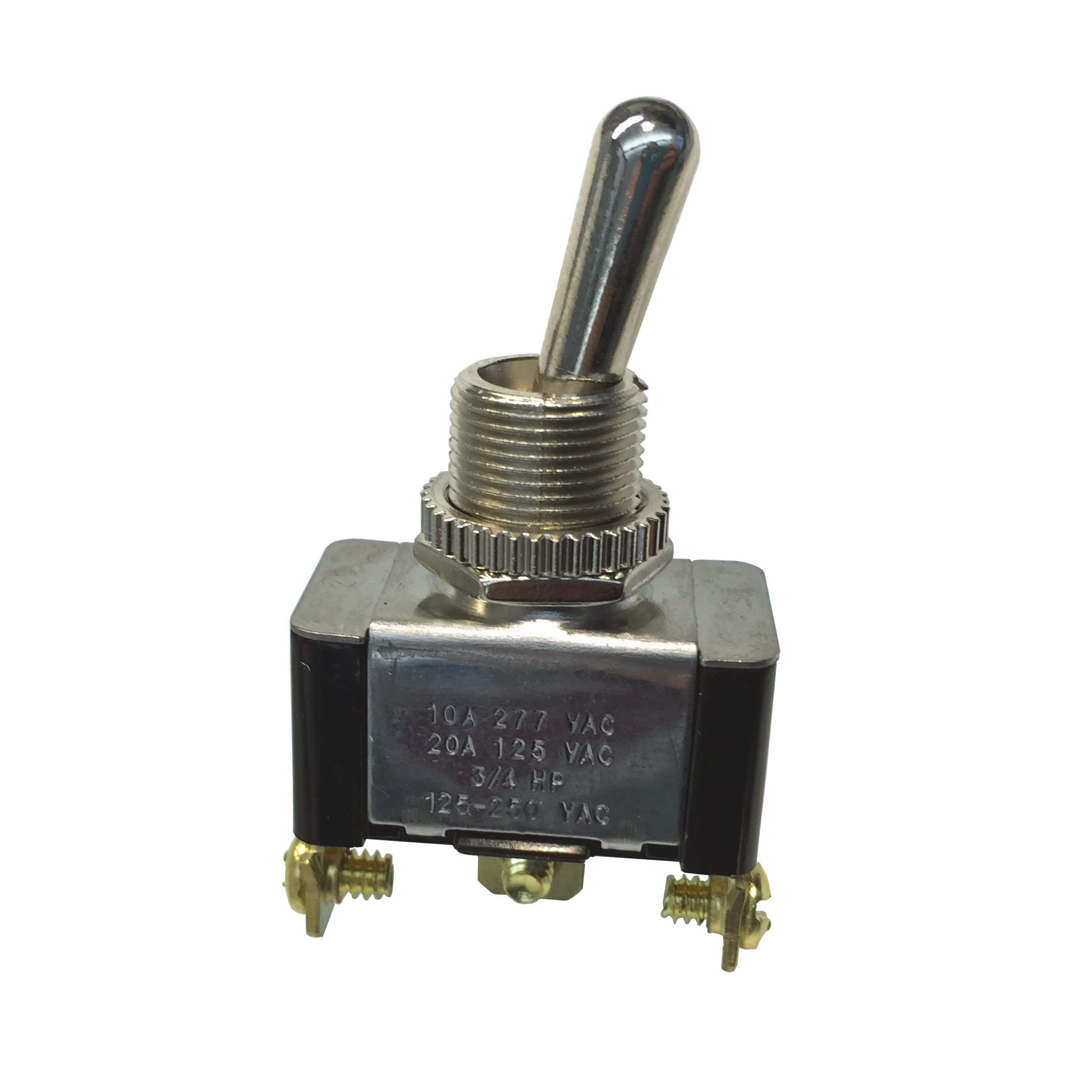 Gardner Bender GSW-12 Heavy-Duty Electrical Toggle Switch, SPDT, ON-ON, 20 A/125V AC, Screw Terminal