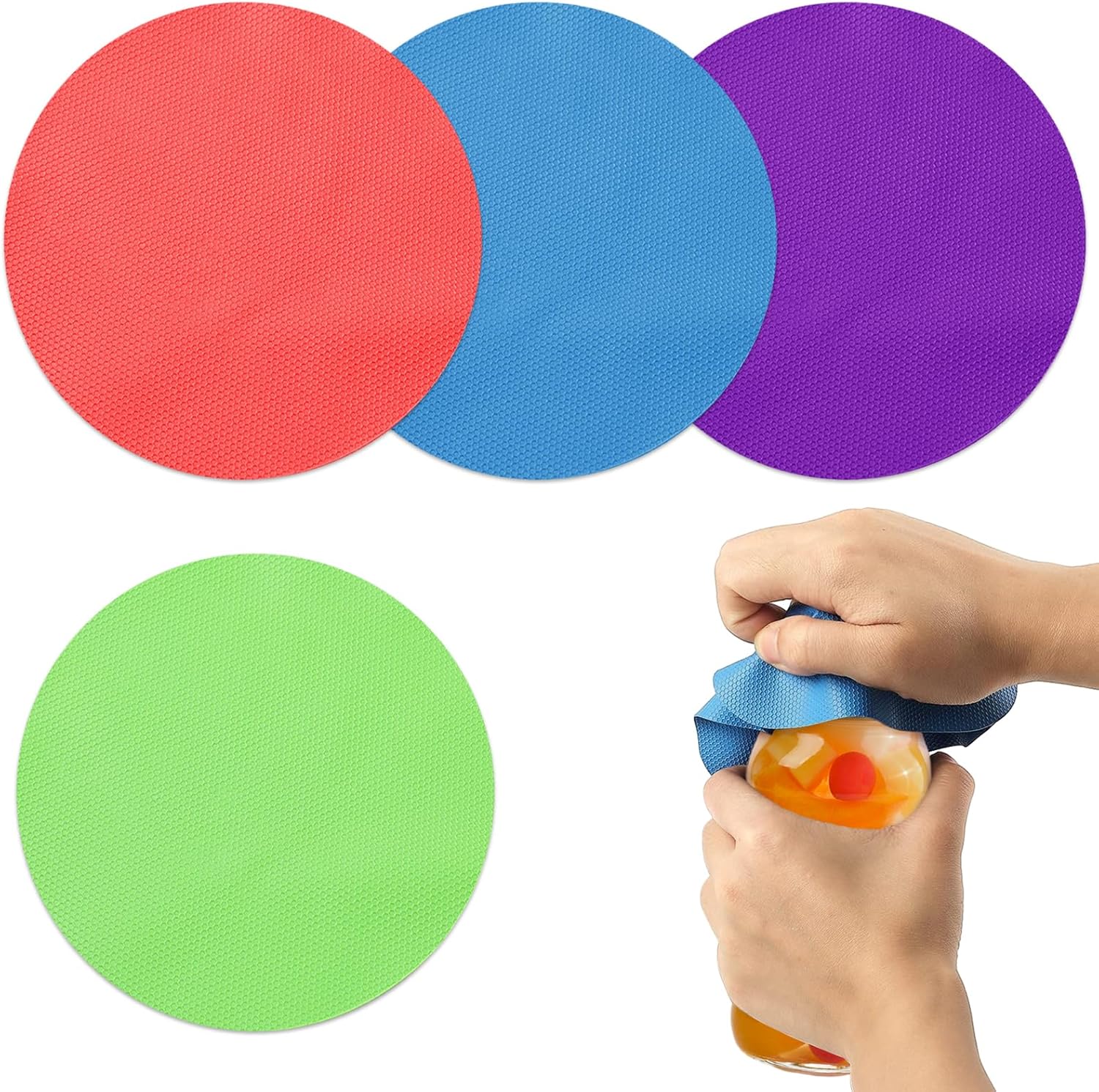 Rubber Jar Opener, 4PCS Jar Opener for Weak Hands, Rubber