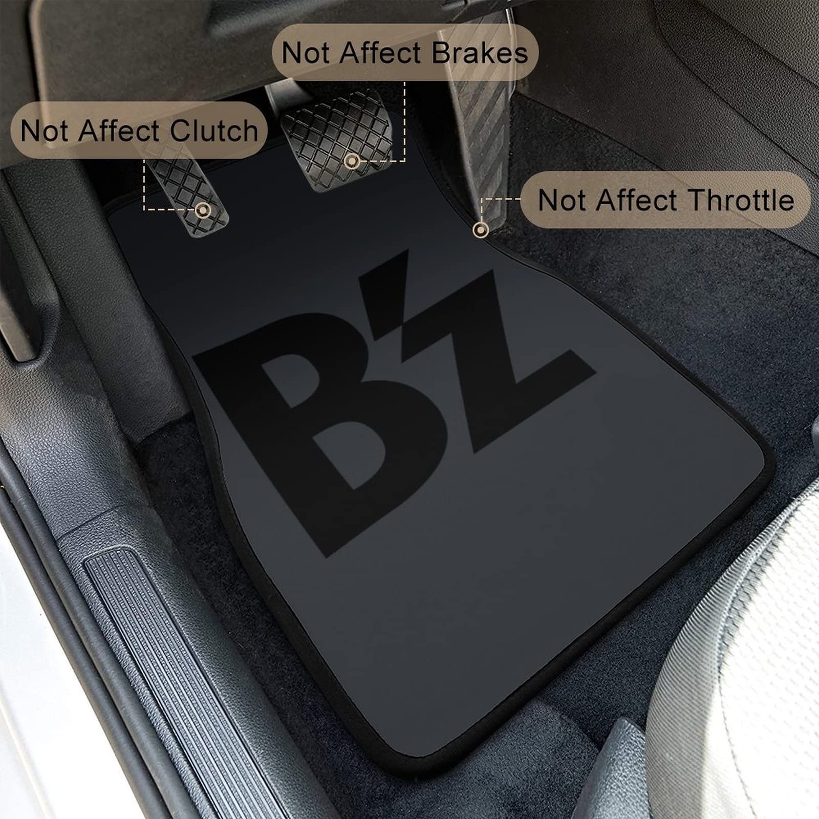 Amazon | カーフロアマット カーマット B'Z ロゴ 1台分4点セット