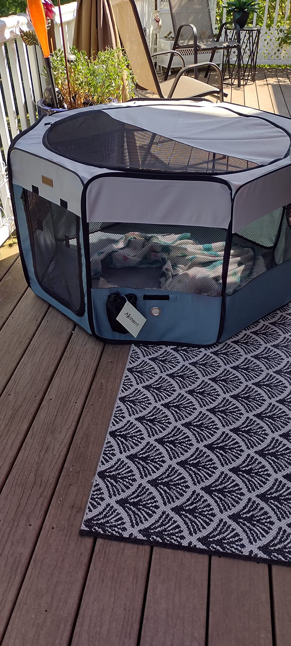 8/mo Finance Akinerri Dog Playpen, Foldable Puppy Pet Exercise