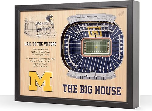 Miniatura 66 de YouTheFan NCAA Arte de Pared StadiumView de 25 Capas
